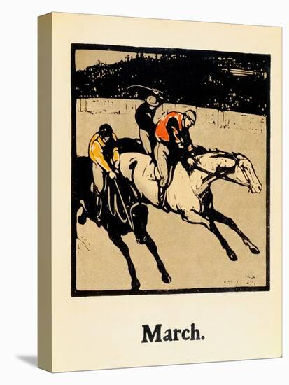 The Month of March, from 'An Almanac of Twelve Sports', with Words by Rudyard Kipling, First Publis-William Nicholson-Premier Image Canvas