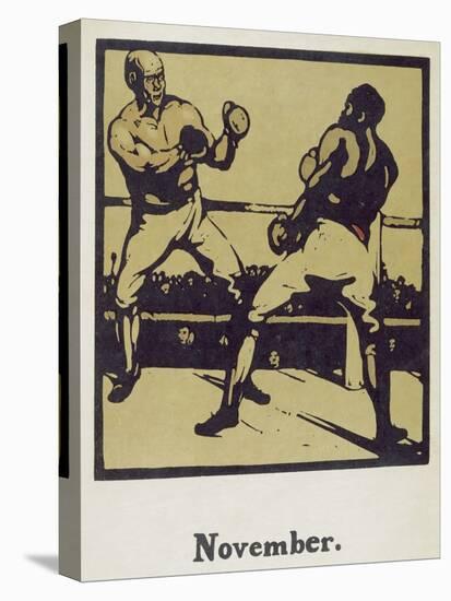 The Month of November, from 'An Almanac of Twelve Sports', with Words by Rudyard Kipling, First Pub-William Nicholson-Premier Image Canvas
