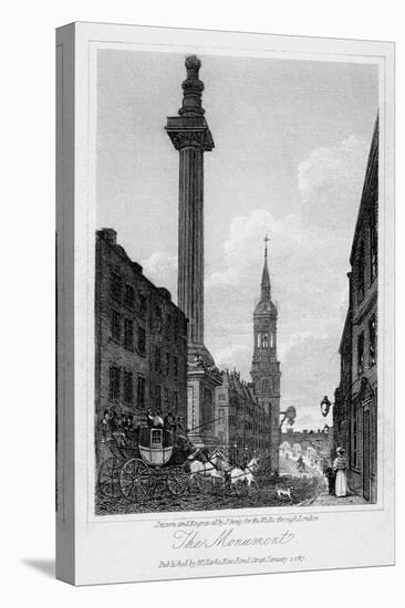 The Monument, City of London, 1817-J Greig-Premier Image Canvas