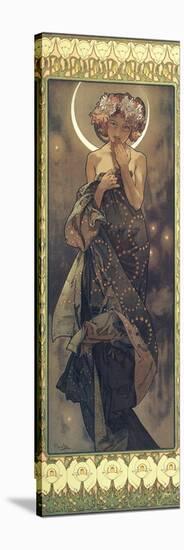 The Moon and the Stars: The Moon, 1902-Alphonse Mucha-Premier Image Canvas