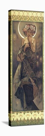 The Moon and the Stars: The Moon, 1902-Alphonse Mucha-Premier Image Canvas