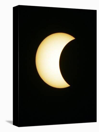 The Moon Partially Covers the Sun During the Peak of an Annular Eclipse Seen from Tel Aviv-null-Premier Image Canvas