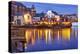 The Moran Tugboats on the Portsmouth, New Hampshire Waterfront-Jerry & Marcy Monkman-Premier Image Canvas