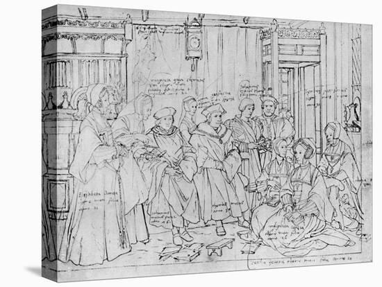 'The More Family, from the Sketch by Holbein at Basle Museum', 1527, (1903)-Hans Holbein the Younger-Premier Image Canvas
