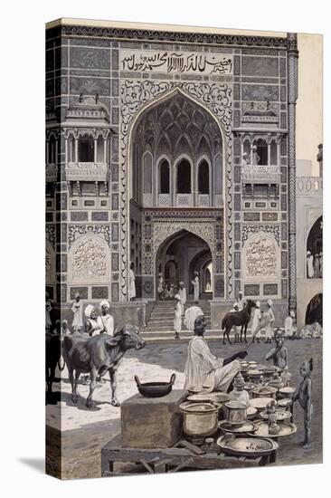 The Mosque of Nazir Khan, Lahore, C.1890-Harry Hamilton Johnston-Premier Image Canvas