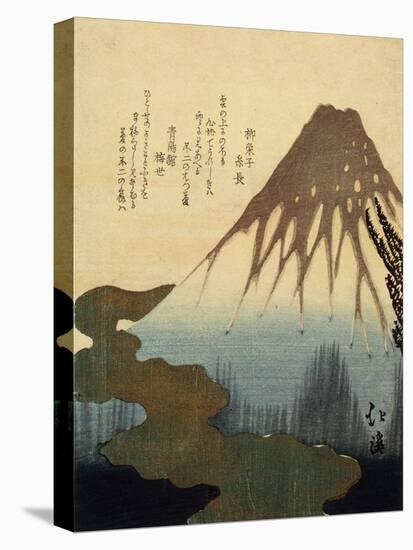 The Mount Fuji, 19th Century-Totoya Hokkei-Premier Image Canvas