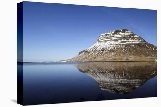 The Mountain of Kirkjufell Reflected in the Waters of Halsvadali, Snaefellsnes Peninsula, Iceland-William Gray-Premier Image Canvas