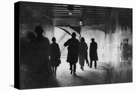 The Mouth of a Thames-Side Subway, London, 1926-1927-null-Premier Image Canvas