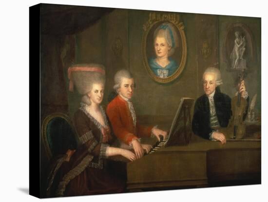 The Mozart Family, 1780-81-Johann Nepomuk della Croce-Premier Image Canvas