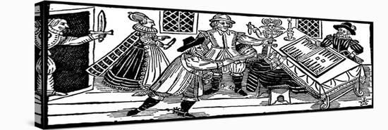 The Murder of Arden of Feversham, an Illustration from 'A Book of Roxburghe Ballads' (Woodcut)-English-Premier Image Canvas