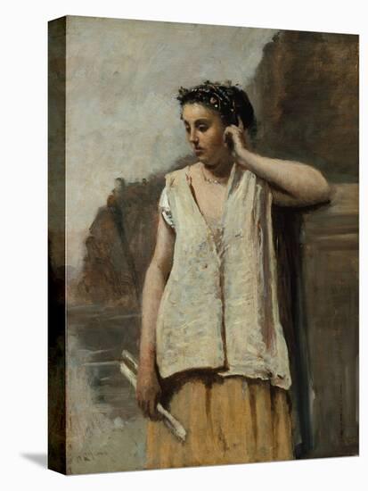 The Muse: History, c.1865-Jean-Baptiste-Camille Corot-Premier Image Canvas