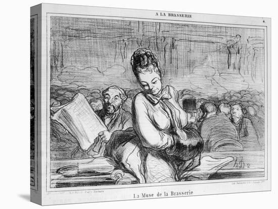 The Muse of the Brasserie-Honore Daumier-Premier Image Canvas