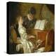 The Music Lesson-Jean-Honoré Fragonard-Premier Image Canvas