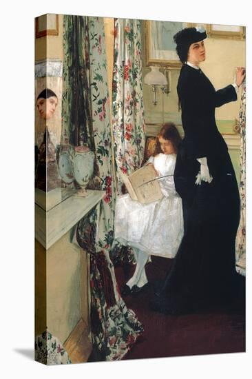 The Music Room-James Abbott McNeill Whistler-Stretched Canvas