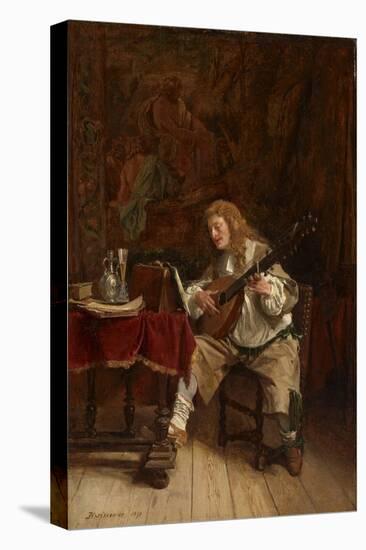 The Musician, 1859 (Oil on Panel)-Jean-Louis Ernest Meissonier-Premier Image Canvas