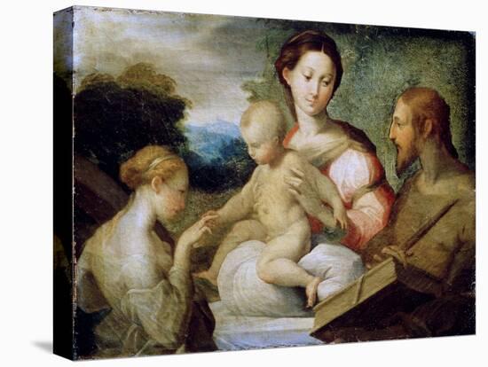 The Mystical Marriage of Saint Catherine, Late 1520S-Parmigianino-Premier Image Canvas