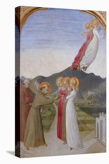 The Mystical Marriage of St. Francis of Assisi, 1444-Sassetta-Premier Image Canvas