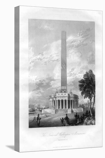 The National Washington Monument, Washington DC, USA, 1855-AC Warren-Premier Image Canvas