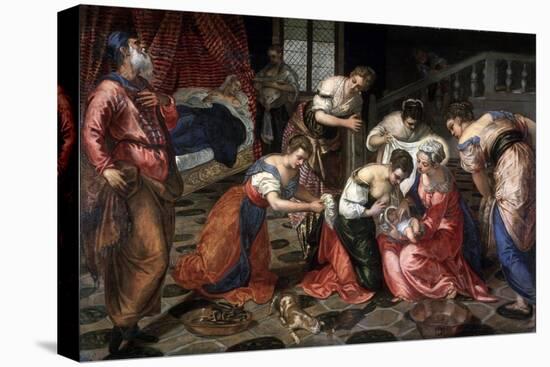 The Nativity of John the Baptist, 1550-Jacopo Tintoretto-Premier Image Canvas