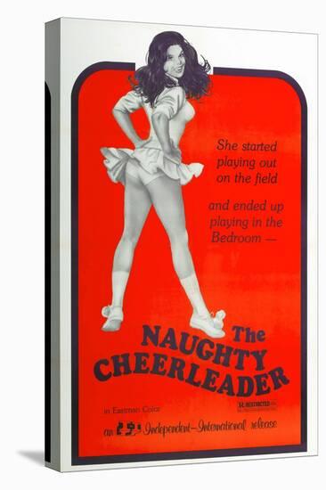 THE NAUGHTY CHEERLEADER, US poster, Barbi Benton, 1970-null-Stretched Canvas