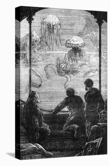 The Nautilus Passengers, Illustration from 20,000 Leagues under the Sea by Jules Verne (1828-1905)-Alphonse Marie de Neuville-Premier Image Canvas