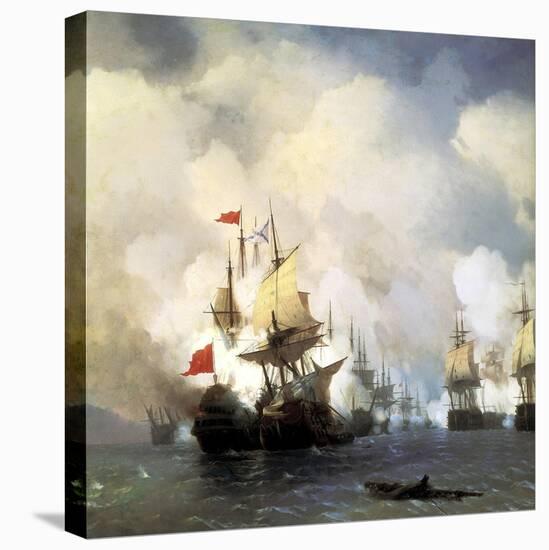 The Naval Battle of Chesma on 5th July 1770, 1848-Ivan Konstantinovich Aivazovsky-Premier Image Canvas