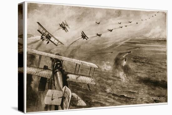 The Navy's 'Wild Ducks': the Start of the First of the Great Air-Raids on the Zeebrugge-Ostend-English School-Premier Image Canvas