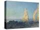 The Needle of Etretat, Low Tide; Aiguille D'Etretat, Maree Basse, 1883-Claude Monet-Premier Image Canvas