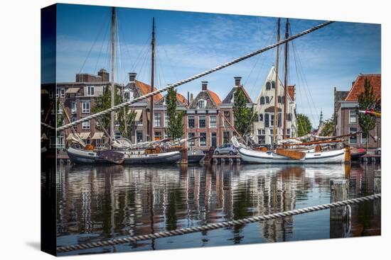 The Netherlands, Frisia, Harlingen, Harbour, Zuiderhaven-Ingo Boelter-Premier Image Canvas