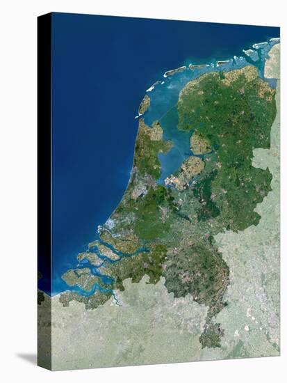 The Netherlands, Satellite Image-PLANETOBSERVER-Premier Image Canvas
