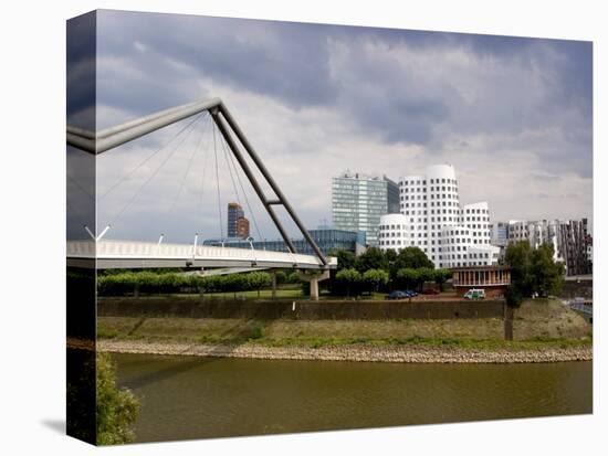 The Neuer Zollhof Buildings by Frank Gehry at the Medienhafen, Dusseldorf, North Rhine Westphalia-Yadid Levy-Premier Image Canvas