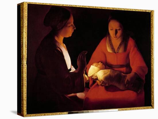 The New Born Child (The New Born Child). Painting by Georges De La Tour (1593-1652), 17Th Century.-Georges De La Tour-Premier Image Canvas