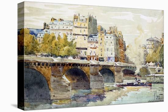 The New Bridge and the Quay of the Louvre, C1890-C1938-Rene Leverd-Premier Image Canvas