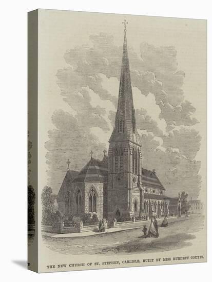 The New Church of St Stephen, Carlisle, Built by Miss Burdett Coutts-null-Premier Image Canvas
