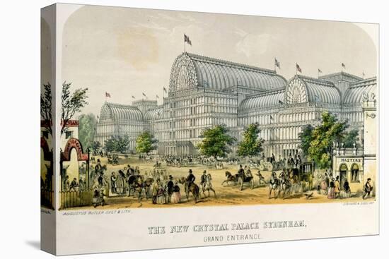 The New Crystal Palace Sydenham, Grand Entrance, Pub. 1854-Augustus Butler-Premier Image Canvas