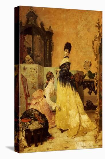 The New Dress-Alfred Emile Léopold Stevens-Premier Image Canvas