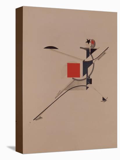 The New. Figurine for the Opera Victory over the Sun by A. Kruchenykh, 1920-1921-El Lissitzky-Premier Image Canvas