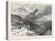 The New Overland Route to India: the Railway over the Alps Summit of Mont Cenis and Lake 1869-null-Premier Image Canvas