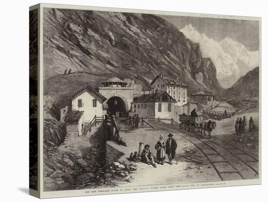The New Overland Route to India, the Railway Tunnel under Mont Cenis, South End, at Bardonneche-null-Premier Image Canvas