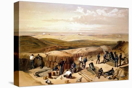 The New Works at the Siege of Sebastapol..., Crimean War, 1853-1856-William Simpson-Premier Image Canvas