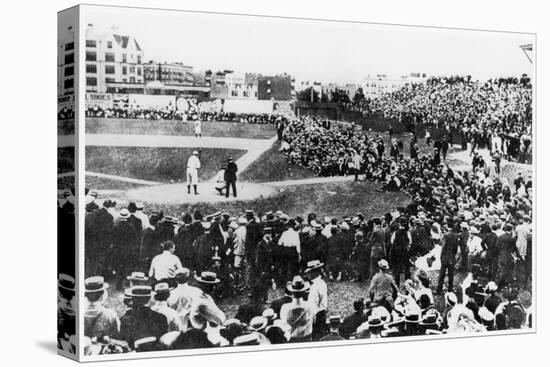 The New York Highlanders (Later Became the Yankees) Play the Philadelphia Athletics at the Polo Gro-null-Premier Image Canvas