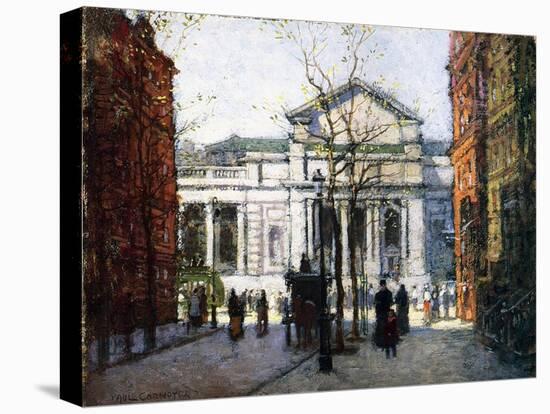 The New York Library-Paul Cornoyer-Premier Image Canvas