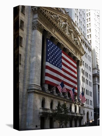 The New York Stock Exchange, Wall Street, Manhattan, New York City, New York, USA-Amanda Hall-Premier Image Canvas