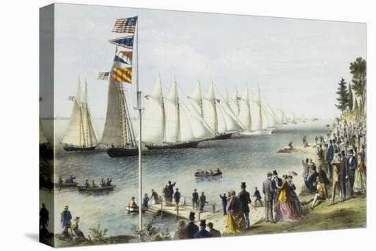 The New York Yacht Club Regatta, 1869-Currier & Ives-Premier Image Canvas