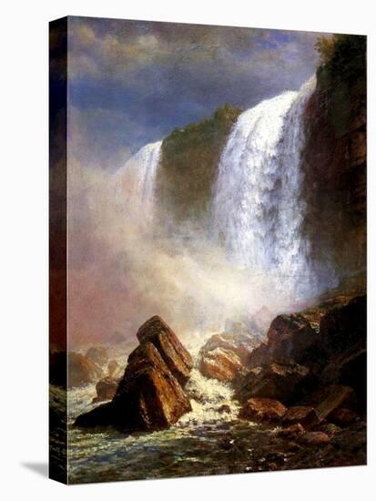 The Niagara Falls-Albert Bierstadt-Premier Image Canvas