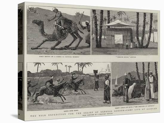 The Nile Expedition for the Relief of General Gordon, Camp Life at Assouan-null-Premier Image Canvas