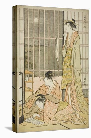 The Ninth Month, from the Series Twelve Months in the South (Minami Juni Ko), C.1784-Torii Kiyonaga-Premier Image Canvas