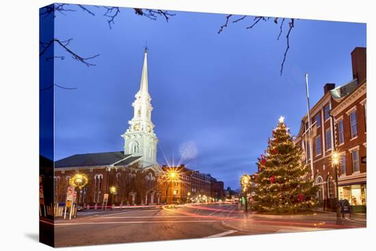 The North Church and Market Square, Portsmouth, New Hampshire-Jerry & Marcy Monkman-Premier Image Canvas