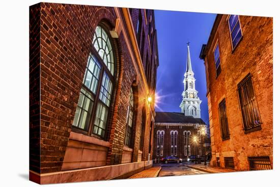 The North Church as Seen from Market Square, Portsmouth, New Hampshire-Jerry & Marcy Monkman-Premier Image Canvas