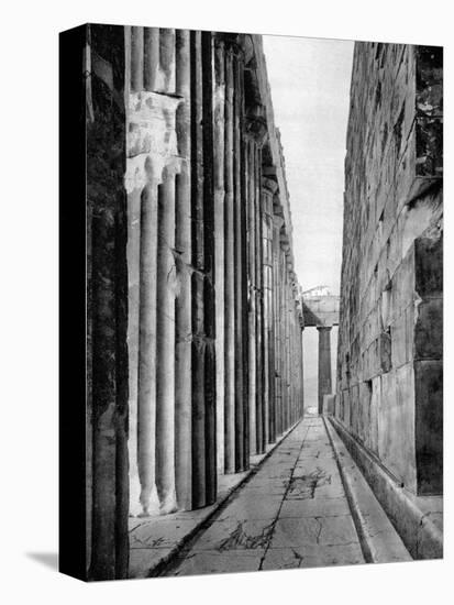 The North Side of the Parthenon, Athens, 1937-Martin Hurlimann-Premier Image Canvas
